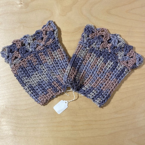 Hand Crafted Accessories - Handcrafted Multicolor Crochet Boot Topper (OV)